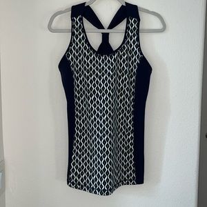 Zenergy by Chico’s, racer back, tank top, 1/M, navy , like new, EUC